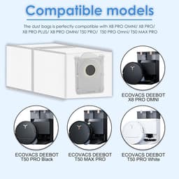 6 stuks stofzakken - Voor ECOVACS DEEBOT X8 / X8 PRO OMNI/ X9 Pro Omni/ T80 Omni/ T50 PRO Omni/ T50 MAX PRO Omni/ T30C — thumbnail 4