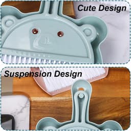 Kleine Stoffer Bezem Set - Mini Kruimel Veegmachine - Snelle Schoonmaak - Ergonomisch Ontworpen - 20 x 16 cm — thumbnail 5