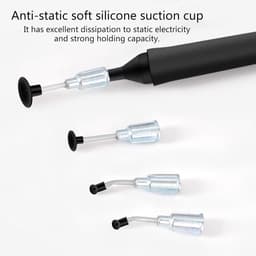 Vacuüm Pen - Zuigpen Hand Tool - Componenten Plaatsen - Verwisselbare Cups - 72 mm Lengte — thumbnail 2