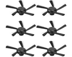 Atyhao 6x Vervangende Zijborstels voor Neato Botvac D Series D7 D5 D3 D80 Robotstofzuiger