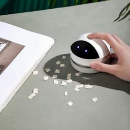 Desktop Stofzuiger - Mini Kruimeldief - Bureau Opruimen - Draadloos Ontwerp - Lichtgewicht - Robot Design — thumbnail 4