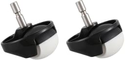 Dailygoods- Voorwiel Stille Rubberen Loopring - Voorwielsteun - Robot Stofzuiger Onderdelen - Vervangingswiel - Universeel - 2 Stuks - Robotwiel — thumbnail 1