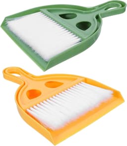 Stoffer en Bezem Set - Handbezem Stoffer - Bureau Schoonmaken - Compact en Draagbaar — thumbnail 1