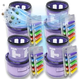 4 Stuks Premium wasbare filters geschikt voor Dyson v11 v15 - SV14 SV15 SV17 SV22 SV28 SV47 +40x geurstaafjes vervangt: #970013-02 #97001302 — thumbnail 1