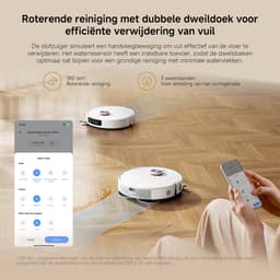 Xiaomi Robot Vacuum S40 Pro – Slimme Robotstofzuiger met dweilfunctie - 15.000 Pa zuigkracht - LDS-lidar navigatie - Anti-klit borstel - Appbediening — thumbnail 3