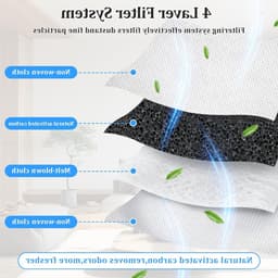 Stofzakken voor robotstofzuigers, 12 stuks, actieve koolstof, grote capaciteit, 3 liter, geschikt voor Ecovacs Deebot X11 Pro Omni — thumbnail 4