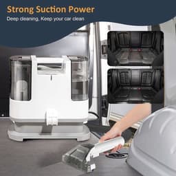 Stofzuiger – Zuigapparaat – Sobezuiger – Tapijtreiniger – Nat- en Droogzuiger – Krachtige 400W Motor – 9kPa Zuigkracht — thumbnail 2