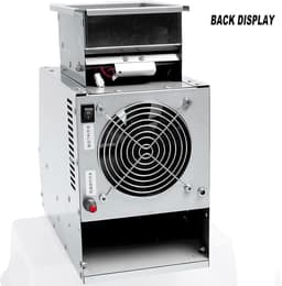 Elektrische graanreiniger - Vogelvoer separator - Graan schoonmaken - Instelbare ventilator - 25 x 13 x 25 cm - Zilver — thumbnail 5