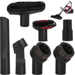 Universeel stofzuigermondstuk 32 mm – Borstel voor meubels, kierenzuigmond voor auto's, dierenharen en auto-interieur, set van 7 stofzuigeraccessoires, multifunctionele stofzuigerborstels — thumbnail 1