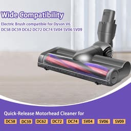 Elektrische Borstelkop Voor Stofzuiger - Compatibel Met Dyson V6 DC58 DC59 DC62 DC74 SV09 - Voor Harde Vloeren En Tapijt - Duurzaam Accessoire — thumbnail 5