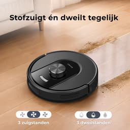 MYBOT X10 - Robotstofzuiger Met Dweilfunctie - 6000PA Zuigkracht - Ideaal voor Huisdierharen – Laadstation – LiDAR Navigatie — thumbnail 2