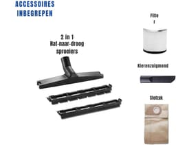 Nexvo® Steelstofzuiger met snoer - Steelstofzuiger - Stofzuiger - Blauw - ‎47cm x 39cm x 36cm — thumbnail 3