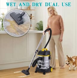 Winning Star ST-5034 - Nat- en Droogstofzuiger - 1600W - 25 Liter - Met Blaasfunctie — thumbnail 5