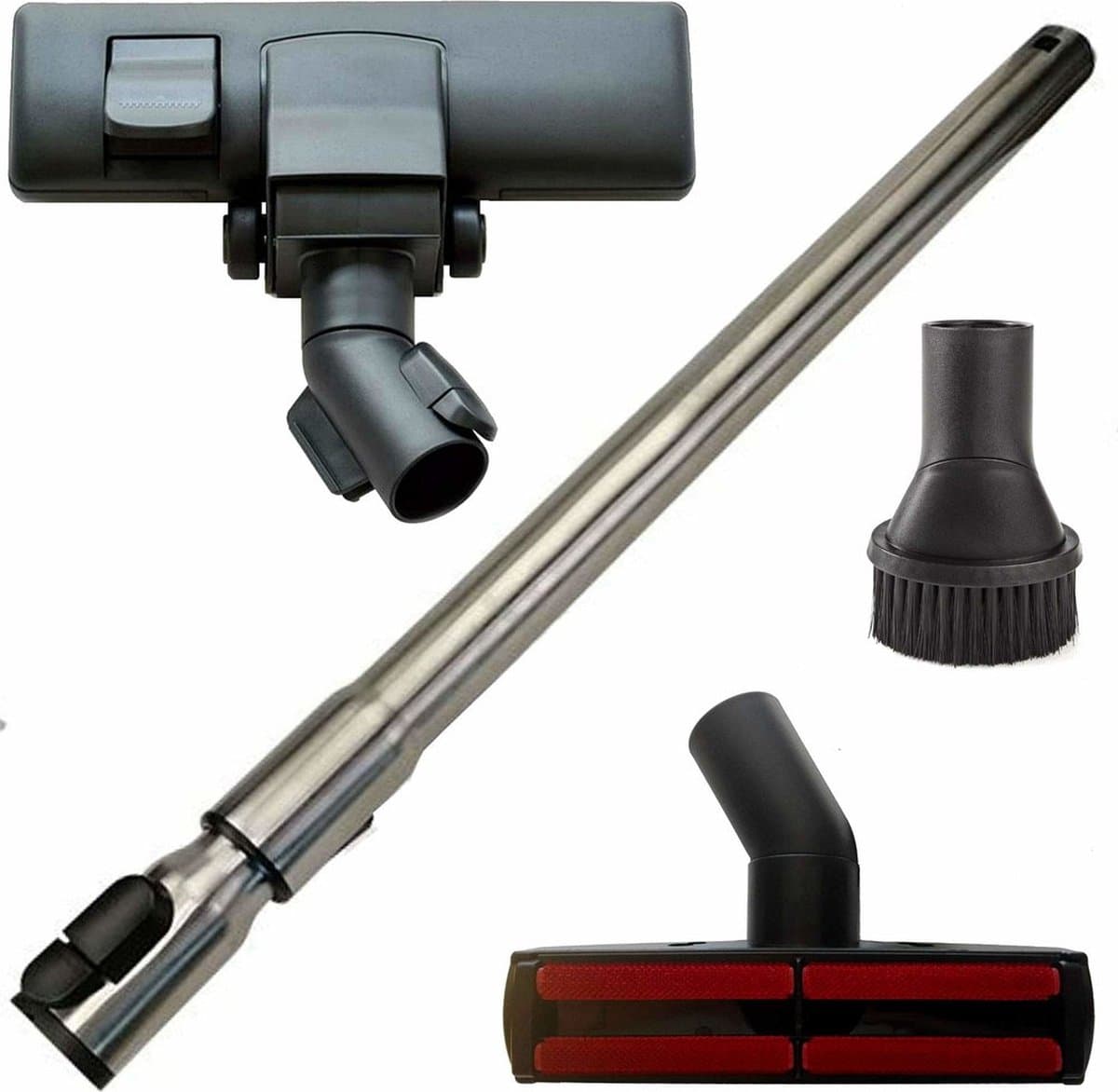 Maxorado Stofzuiger Set 4-delig - Vloerzuigmond + buis + pluisjes dierenhaar mondstuk + meubelborstel - geschikt voor Miele SBD, 285-2, 285-3, 265-3, H1, C1, C2, C3, S, CX1, S8340 — afbeelding 1