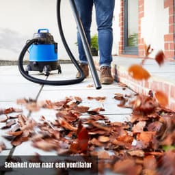 Levo® Bouwstofzuiger Zonder Zak - Alleszuiger Met Accessoires - Waterzuiger Met 20 Liter Reservoir - Stofzuiger - Met Waterfilter En Blaasfunctie – 1250W - Voor Binnen en Buitenreiniging - Blauw - 34 x 34 cm x 45 cm — thumbnail 2