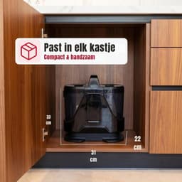 Levo® Vlekkenreiniger - Vlekkenreinigers - Tapijtreiniger Machine - Vlekkenreiniger Bank - Zwart - 22cm x 33cm x 31cm — thumbnail 2