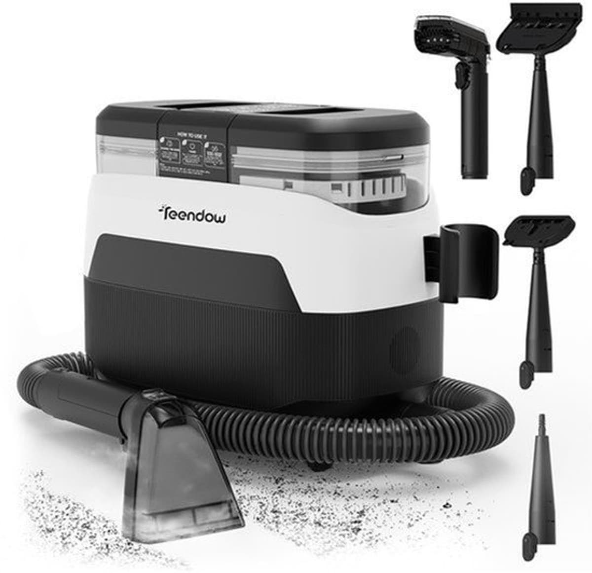 Stoomreiniger 3-in-1 - 1650 W Vermogen - 12000 Pa Zuigkracht - Dubbele Tanks - Huisdiervriendelijk - Tapijtreiniger — afbeelding 1
