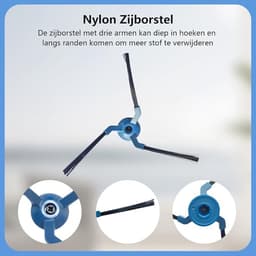 29-delige accessoireset voor Eufy X10 Pro Omni robotstofzuiger – 2 hoofdborstels, 6 zijborstels, 4 HEPA-filters, 6 stofzakken met actieve kool, 8 dweilpads, 2 reinigingsborstels en schroevendraaier — thumbnail 4
