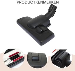 SSTRWGOOD Stofzuigerborstel - Universele Opzetborstel met Verstelbare Hals - Geschikt voor Miele S1 S2 S4 S5 S6 S8 SBD 285-3 - Plastic - Incl. Klikbevestiging en Parkeerfunctie — thumbnail 5