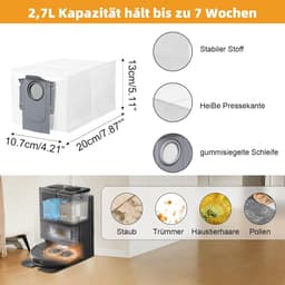 22-delige accessoireset geschikt voor Roborock Qrevo Pro/S/MaxV robotstofzuiger — thumbnail 5