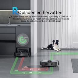 Teendow D65S MAX Robotstofzuiger met Dweilfunctie, 6000 Pa, LiDAR Navigatie, Automatisch Leegstation, App Bediening, 220 min, 5 Kaarten — thumbnail 2