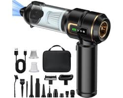 CLVP® Kruimeldief Draadloos - Auto Stofzuiger - Handstofzuiger - Zwart