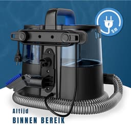 KIRA® Vlekkenreiniger - Vlekkenreiniger voor Bank & Tapijt - Krachtige Tapijtreiniger Machine - Zwart/Blauw - 35cm x 30cm x 33cm — thumbnail 5