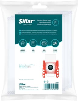 Sillar Stofzuigerzakken synthetisch - anti-allergeen - 4 filterlagen - vervanging voor BBZ41FGALL/ 17000940 /17003048 - geschikt voor stofzuigers Bosch GL20 GL30 GL45 Serie 2 4 6 8 Compaxx, Siemens - 4 stuks — thumbnail 3