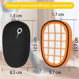 Geschikt voor 6 filters voor SpeedPro Max draadloze stofzuigers, waaronder FC6812, FC6813, FC6822, FC6823, FC6827, FC6908, FC6906 en FC6904. Vervangende filteraccessoires. — thumbnail 2