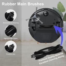 Accessoireset - 14 Stuks - Geschikt voor Eufy L50 L60 L50 SES L60 SES Robotstofzuiger - 1 Hoofdborstels, 4 Zijborstels, 2 Filters, 6 stofzakken, 1 Reinigingsborstel - Reserveonderdelen — thumbnail 3