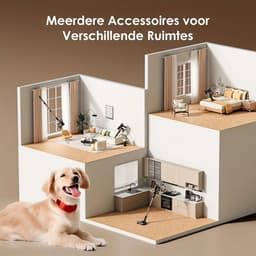 Lubluelu P2 Draadloze Steelstofzuiger 35Kpa- 5 in 1 Handstofzuiger - Zelfstaand Design - 50 Min Gebruikstijd - Verwijderbare Batterij- Anti-klit Borstel - HEPA-filter - LED-koplampen — thumbnail 5