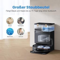 25-delige accessoireset voor Ecovacs Deebot T50 Pro Omni/T50 Omni/T50 Pro Omni Gen2 robotstofzuiger, met 2 hoofdborstels, 4 filters, 6 zijborstels, 6 stofzakken, 6 dweilpads, 1 reinigingsborstel — thumbnail 5