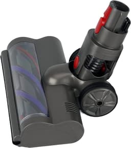 Gemotoriseerde Borstelkop Voor Dyson V7-V11 - 4 LED-Lampjes Verwijderbare Zachte En Harde Rollers Geschikt Voor Meerdere Vloertypen 90° Omhoog/Omlaag & 120° Links/Rechts Draaibaar - Grijs — thumbnail 2
