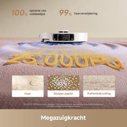 DREAME L10s Ultra Gen 3 kit-stofzuig- en dweilrobot met zuigkracht van 25.000 Pa, uitschuifbare zijborstel en dweil, alles-in-één zelfreinigend station, spraak- en appbediening — thumbnail 3