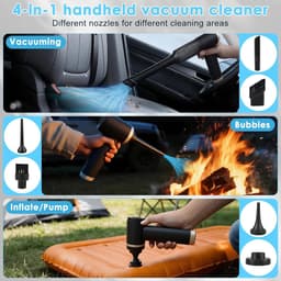Handstofzuiger 16000 Pa - Draadloos en oplaadbaar - Lichtgewicht en draagbaar - Ideaal voor auto en huis - ShopVlot — thumbnail 5
