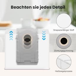 14 stofzakken voor Ecovacs Deebot X8/X9/T50/T80 Omni robotstofzuiger - 4 liter - Compatibel met X8 Pro Omni, X9 Pro Omni, T50 Pro Omni, T30C Pro Omni, X11 Pro Omni - PromoHome — thumbnail 4