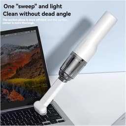 Draagbare Stofzuiger - Mini Stofzuiger - Auto Interieur Reinigen - 11000Pa Zuigkracht - 1800mAh Batterij - Wit — thumbnail 4
