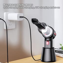Draagbare Handstofzuiger - Draadloze Mini Stofzuiger - Auto en Thuis Reinigen - Vier-in-één Functies - 5000 Pa Zuigkracht - defult — thumbnail 5