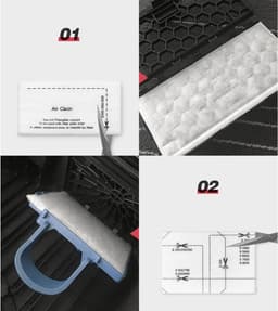 3 stuks - inclusief 2 sets filterwatten en 1 borstel - voor Miele Compact C2, Compact C1, Complete C1, S241, S290, S300i, S500, S700, S4 en S6 series, en voor Miele Classic C2, C3, S2, S5, S8 en S400 series stofzuigers — thumbnail 5