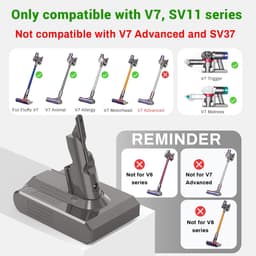 Omgoods - Vervangbare Lithium-ion Accu voor Dyson V7 Stofzuiger — thumbnail 2
