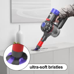 Krasvrije Stofborstel - Geschikt voor Dyson V7 V8 V10 V11 V15 Draadloze Stofzuiger - Stofverwijdering - Zachte Varkenshaar Borstel - Voor Delicate Oppervlakken — thumbnail 3