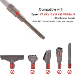 5-in-1 Stofzuigeraccessoireset - Vervangende Accessoireset - Borsteltool - Mondstukset - Draadloze Stofzuiger - Universele Mondstuk- en Accessoireset - Geschikt voor Dyson Stofzuiger V7, V8, V10, V11, V12, V15 — thumbnail 5