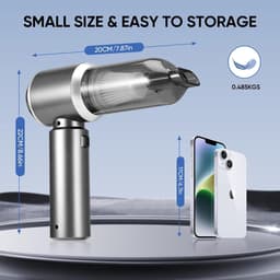 Lexium Kruimeldief snoerloos – Kruimeldief met steel – Nat&Droog – Handstofzuiger – Extreme zuigkracht – Kruimeldief snoerloos – Kruimelzuiger – Jouw ultieme schoonmaakpartner – Kruimelzuiger – Autostofzuiger – Handstofzuiger - Draadloos — thumbnail 3