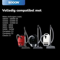 SQOON ® - Stofzuigerzakken geschikt voor Miele G/N - Miele 9917730 - o.a. Miele Complete C2, Complete C3, Classic C1, S8, S5, S2 Series - 4 Stuks — thumbnail 3