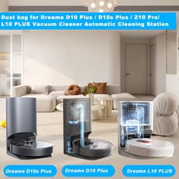 12 stuks stofzakken geschikt voor met Dreame D10 Plus / D10s Plus / Z10 Pro / L10 PLUS stofzuigerrobot - Stofzuigerzakken - 3L grote capaciteit stofzuigerzakken, reserveonderdelen, accessoireset — thumbnail 3