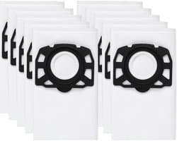 10 stuks stofopvangzak geschikt voor Kärcher WD2 Plus, WD3S WD 3 S, WD 3 V, SE4001, SE4002 - Bouwstofzuigeraccessoires - Stofzuigerzakken - stofzuiger zakken