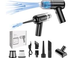 Multifunctionele 5 in 1 Mini Handstofzuiger - Snoerloos, Oplaadbaar en Draagbaar voor Auto en Huis
