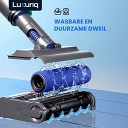 Luxuriq Dweil Opzetstuk - Dweilsysteem - Geschikt voor Dyson Steelstofzuiger V15 - V11 - V10 - V8 - V7 - met Groene laser - Universele Dweil - Stofzuiger en Dweil in 1 — thumbnail 4