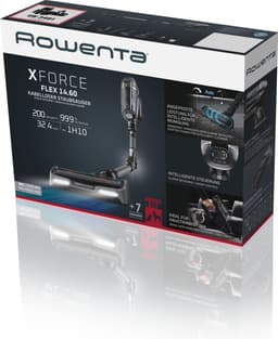 ROWENTA RH99A9 X-Force Flex 14.60 - Steelstofzuiger incl. kruimelzuiger - Accuduur 70 min - Zwart & grijs — thumbnail 5