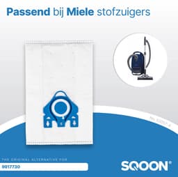 SQOON® Kwaliteit stofzuigerzakken geschikt voor Miele HyClean G/N - Miele 9917730 - o.a. Miele Complete C2, Complete C3, Classic C1, S8, S5, S2 Series — thumbnail 4